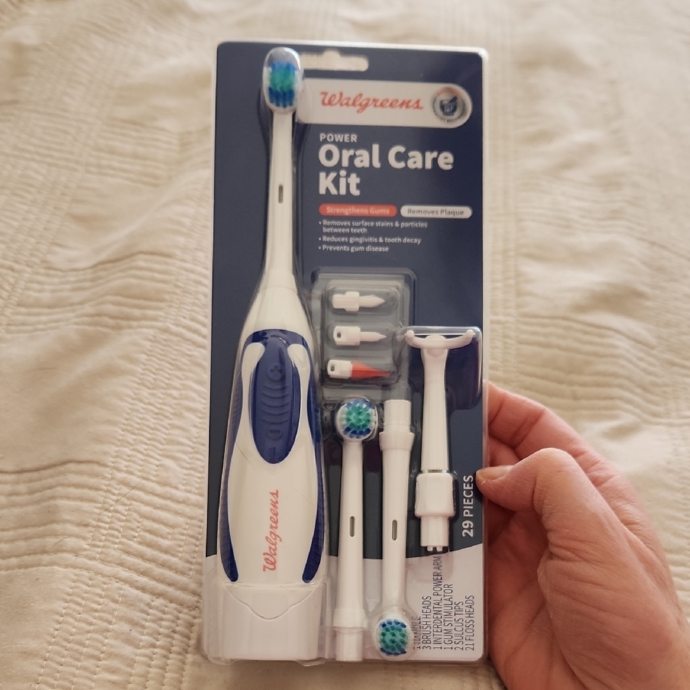 Walgreens Power Oral Care Kit - Blue and White